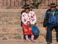 Pause sur la place de l'église